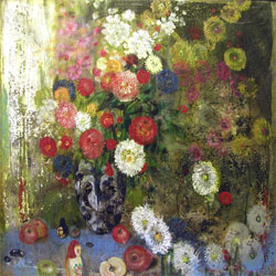 РІР‚СљPhilosophy of flower paradiseРІР‚Сњ Canvas, oil, 100x100
