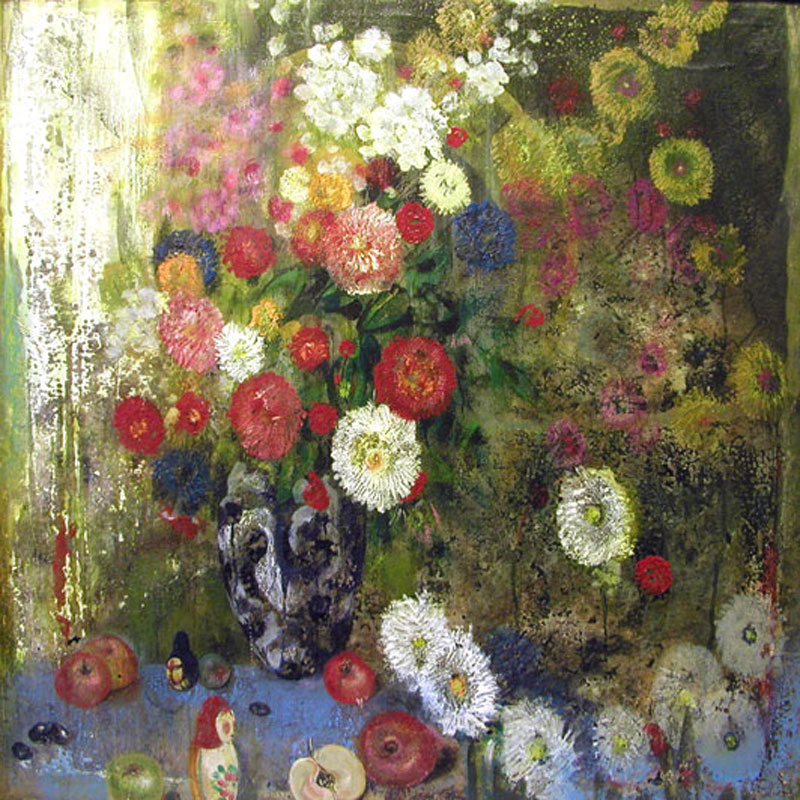<b>РІР‚СљPhilosophy of flower paradiseРІР‚Сњ</b><br>Canvas, oil, 100x100