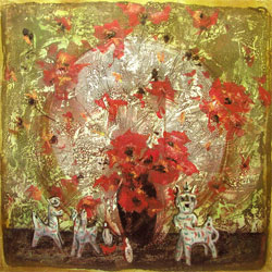РІР‚СљPhilosophy of flower paradiseРІР‚Сњ Canvas, oil, 100x100