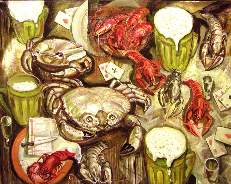 <b>РІР‚СљInvasionРІР‚Сњ</b><br>Canvas, oil, 80x100